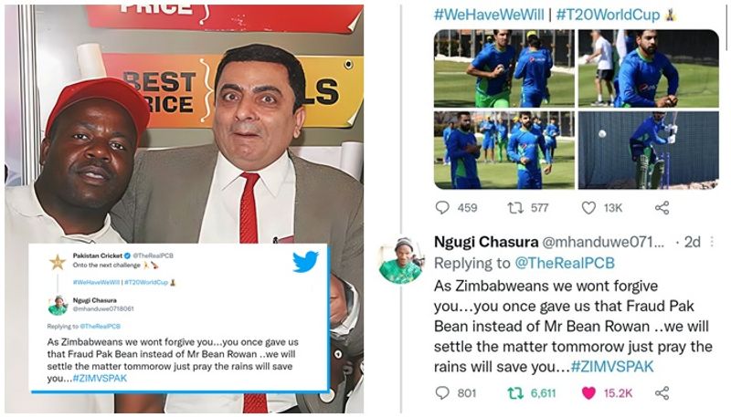 revenge for sending fake Mr Bean to Zimbabwe this is our gift says african nation Cricket Fans to Pakistan san