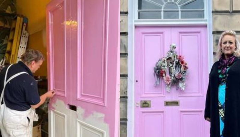 woman fined  20000 pound for painting front door in pink color 