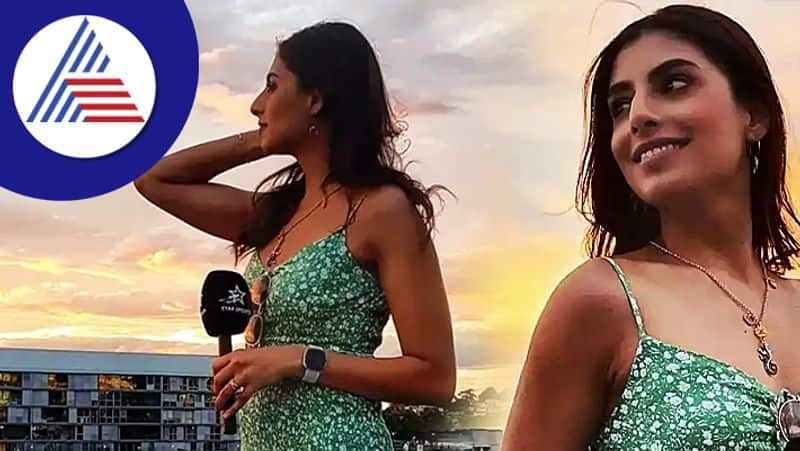 Australian  gorgeous Anchor Nashpreet Singh who sparkled at India vs Netherland T20 world cup 