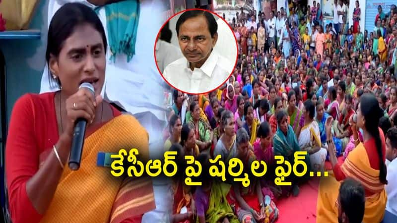 YSRTP Chief YS Sharmila fires on Telangana CM KCR 