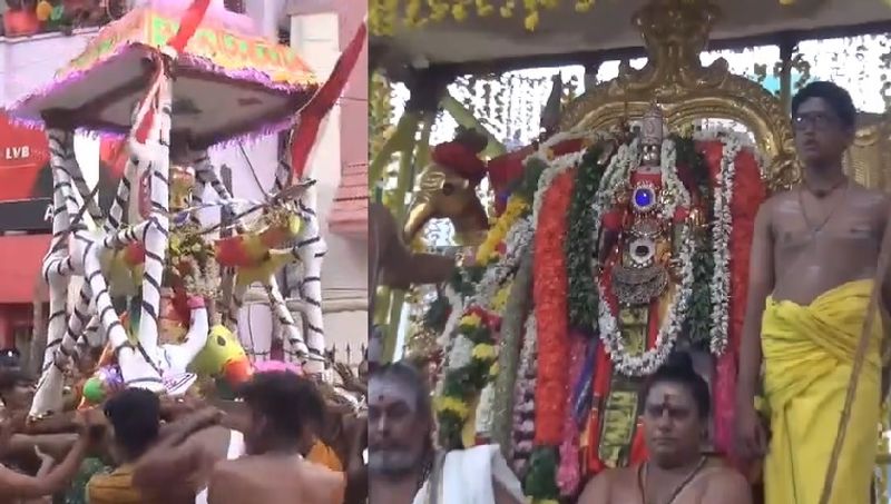 devotees gathered at thiruparankundram to see soorasamharam