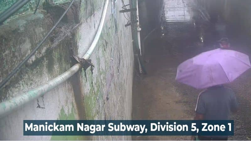 flood monitoring cameras in the chennai subways