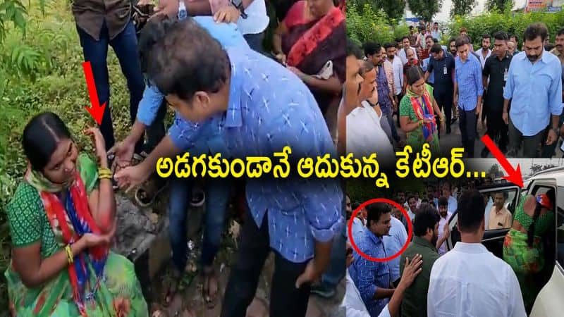 KTR  helped a woman who was injured in accident 