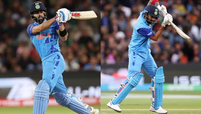 virat kohli and kl rahul half centuries help india to set 185 runs target to bangladesh in t20 world cup