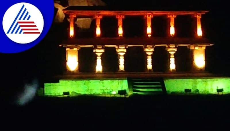 sound and light program Decorated with electric lights Hampi rav