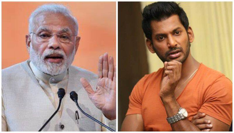 Prakash raj trolls vishal on twitter for his praising tweet about PM Modi