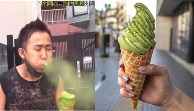 People Trying Matcha Ice Cream For The First Time