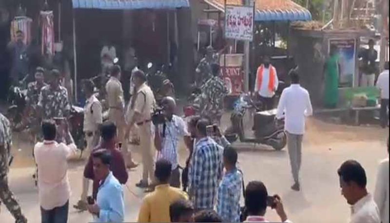 munugode bypoll 2022: ension Prevails after Police Lathi charge on BJP Workers at Marriguda