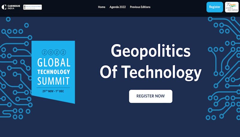 Carnegie India Global Technology Summit to kick off on November 29-snt