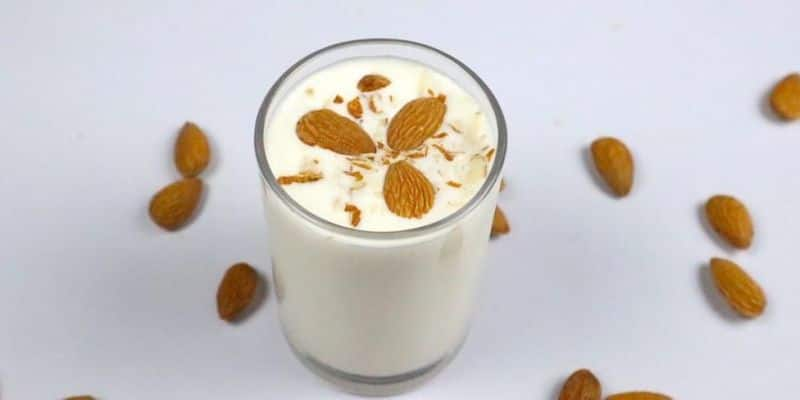 how to easy make badam milk 