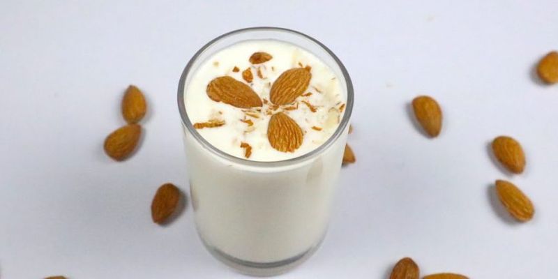 how to easy make badam milk 