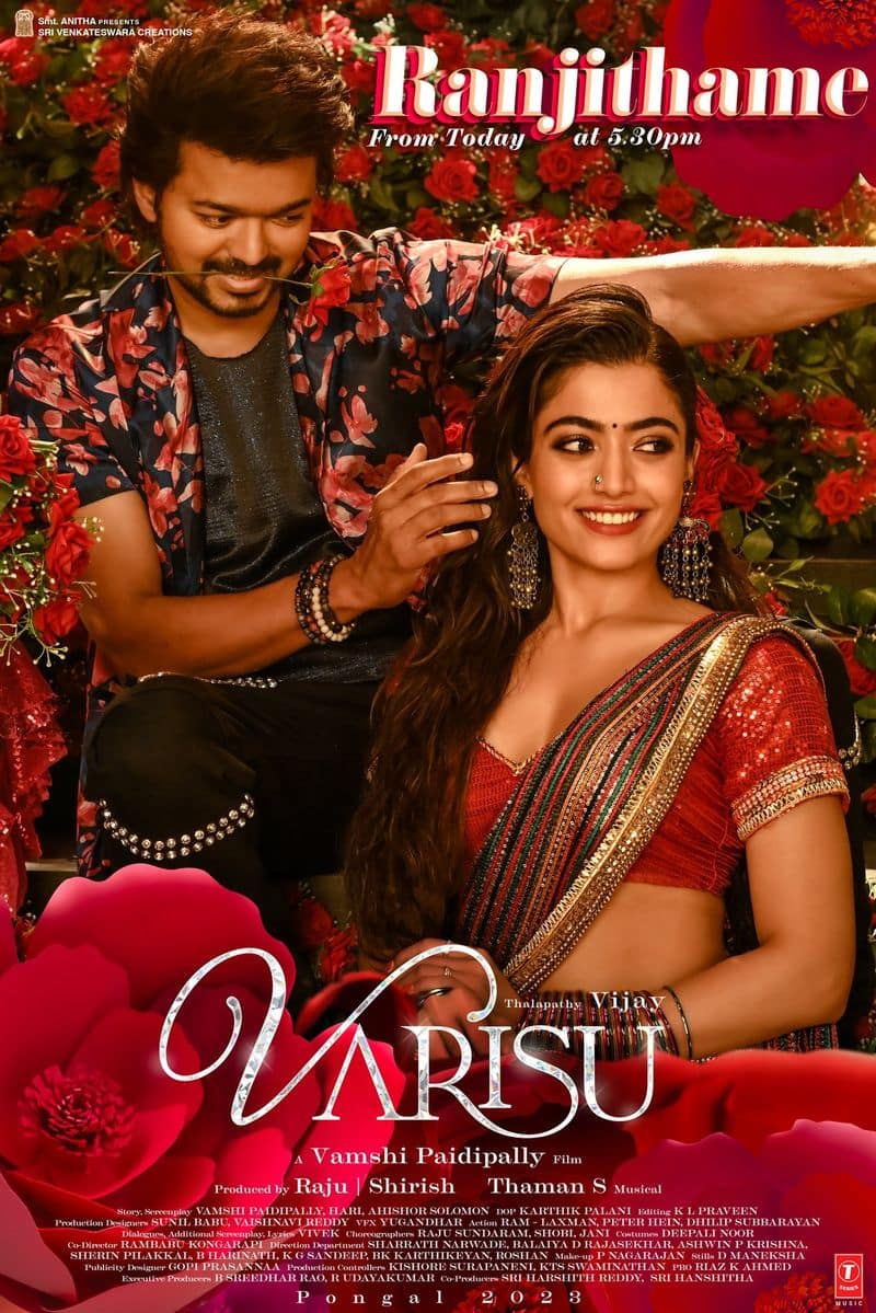 Vijay and Rashmika starring varisu movie trailer release date update