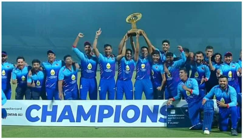 Sarfaraj Khan and Shreyas Iyer batting Helps Mumbai to Lift Their First Syed Musthaq Ali Trophy Title 