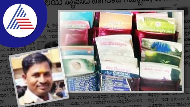 A book lover auto driver who installed a library in an auto rav