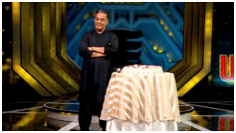 kamal haasan birthday celebration on bigg boss tamil 6 stage