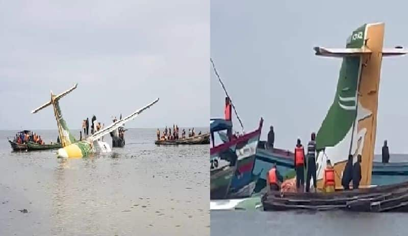 plane crashed into the lake in Tanzania