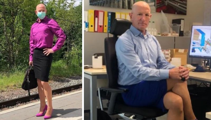 man who wears skirts and heels to work shares his view on this 