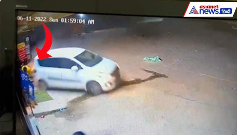 a viral CCTV footage Car Goes Wrong In Haryana One Killed Two Injured 