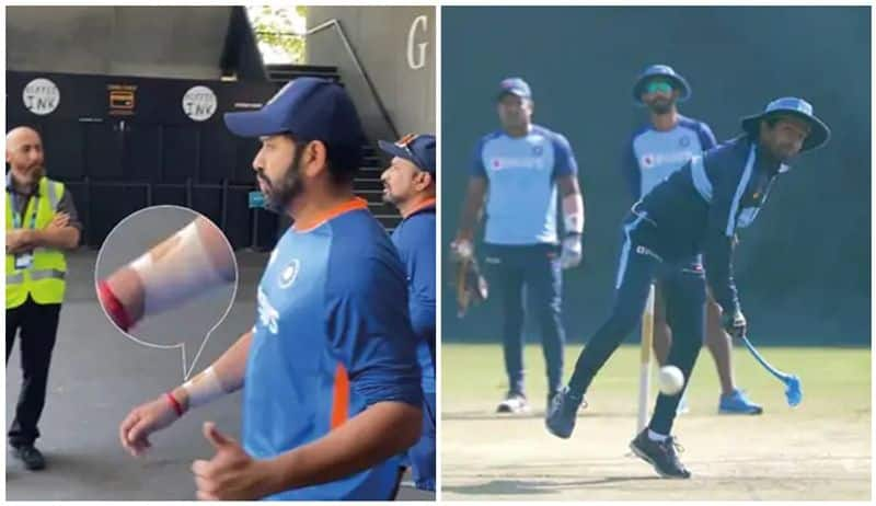 ICC T20 World Cup Team India Captain Rohit Sharma suffered a wrist injury san