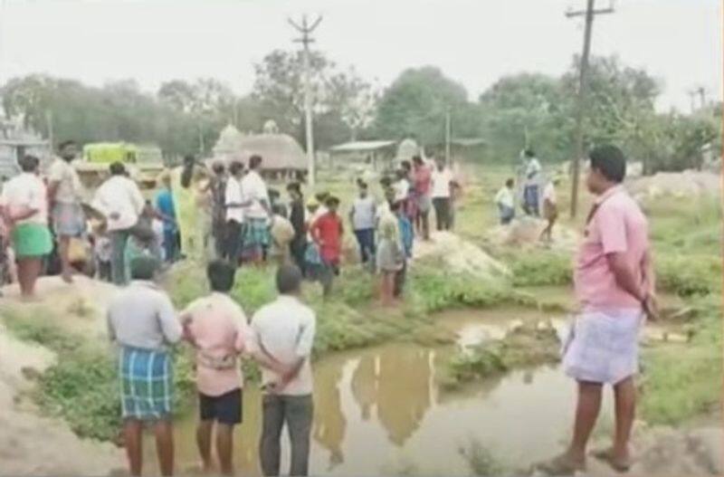 boy died after falling into a ditch dug for road expansion at Cuddalore