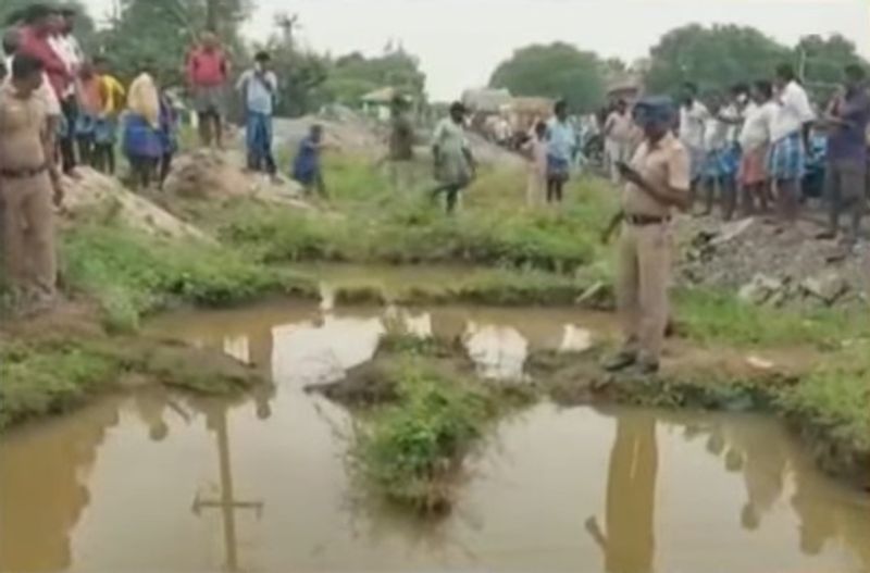 boy died after falling into a ditch dug for road expansion at Cuddalore