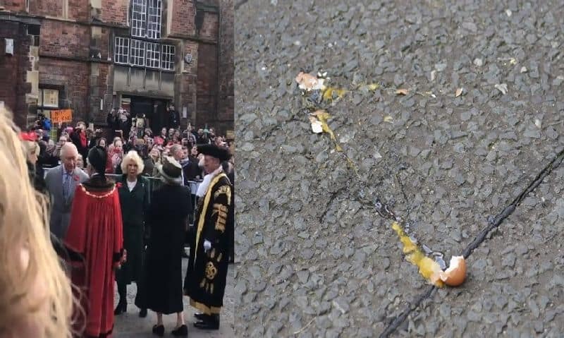 police arrest man who threw eggs at king charles III