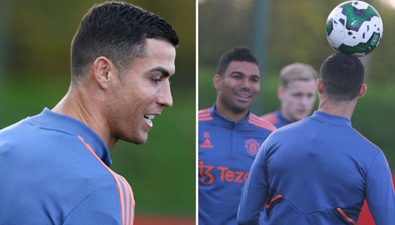 football efl carabao cup man united vs aston villa Ronaldo fans troll Messi after icon flaunts ball control skills during training snt