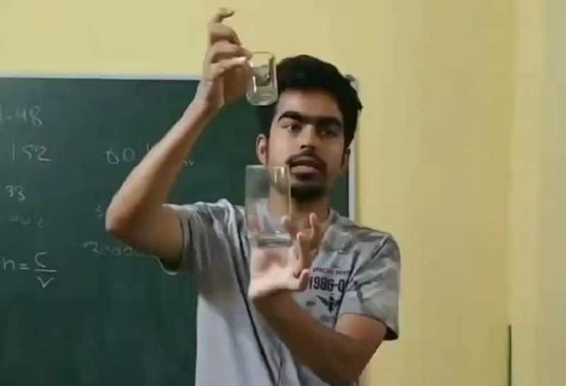 physics teacher teaches refraction in easy way wins applauses online viral video ash