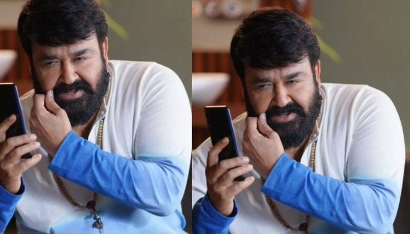 shaji kailas shares mohanlal alone movie stills