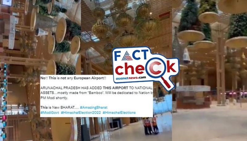 Bengaluru international airport terminal video shared as Arunachal bamboo airport mnj 