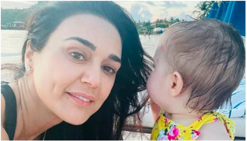 bollywood actress preity zinta children are celebrating their first birthday suh