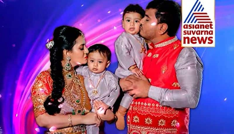 actress amulya has done naming ceremony for cute twins suh