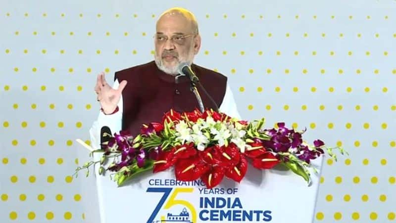 Prime Minister Modi is extra attention to Tamil Nadu Union Minister Amit Shah speech at India Cements 75th Anniversary