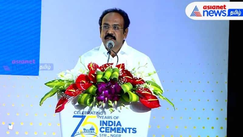 Minister thangam thennarasu speech at India Cements 75th Anniversary