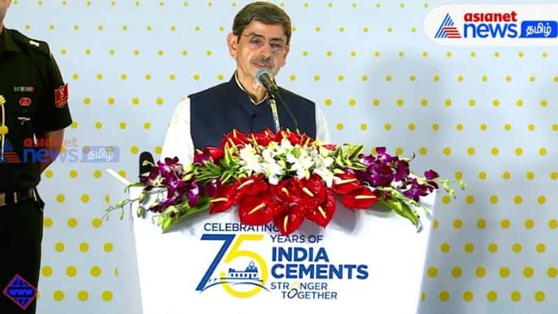 Tn governor rn ravi speech at India Cements 75th Anniversary