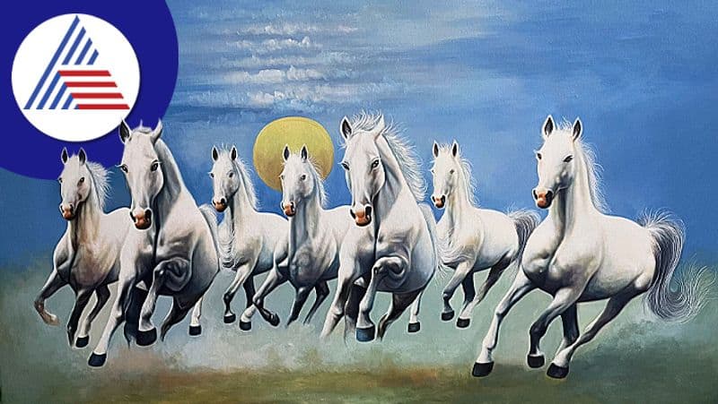 vastu benefits of Painting of 7 horses skr