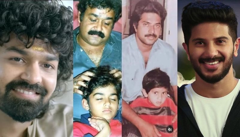 pranav mohanlal and dulquer salmaan childhood photos