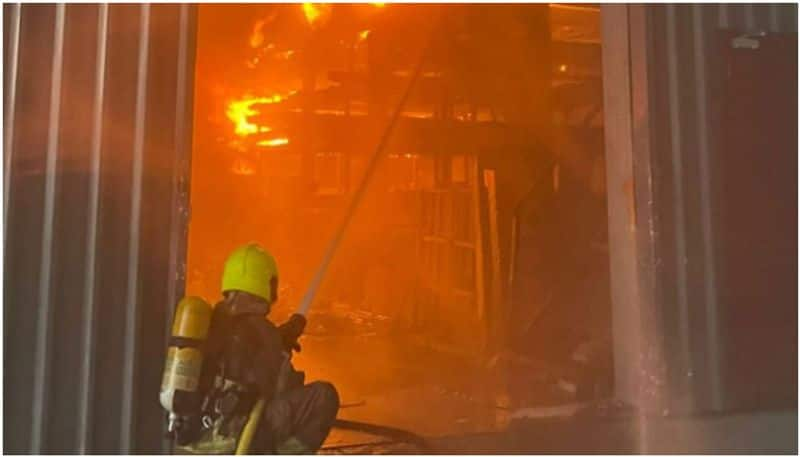 fire accident at Bank of India branch in Chennai