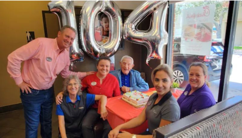 Restaurant Celebrates Loyal Customers 104th Birthday