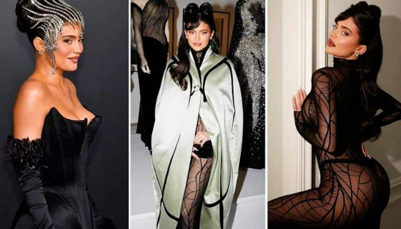 Kylie Jenner sexy pictures: Kylie Cosmetics founder dons a sheer black dress that shows off her perfect curves  RBA