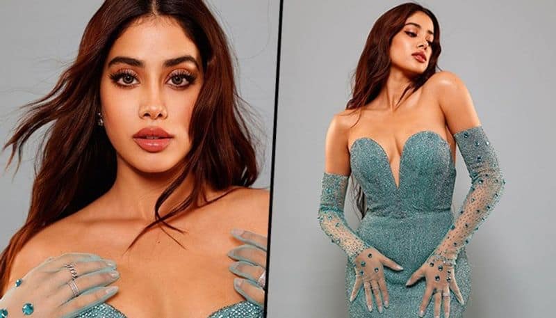 Janhvi Kapoor charms like a Disney princess in cleavage-revealing blue mermaid gown drb