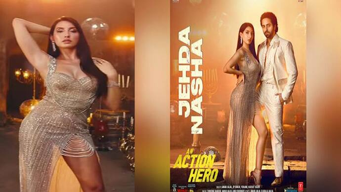 An Action Hero: आयुष्मान खुराना के साथ आइटम नंबर में नोरा फतेही ने लूट ली महफिल, 'Jehda Nasha' रिलीज