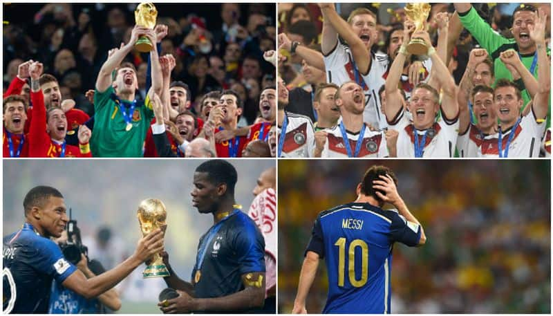 2010 spain 2014 germany 2018 france three world cup winners and lionel messi bad luck story