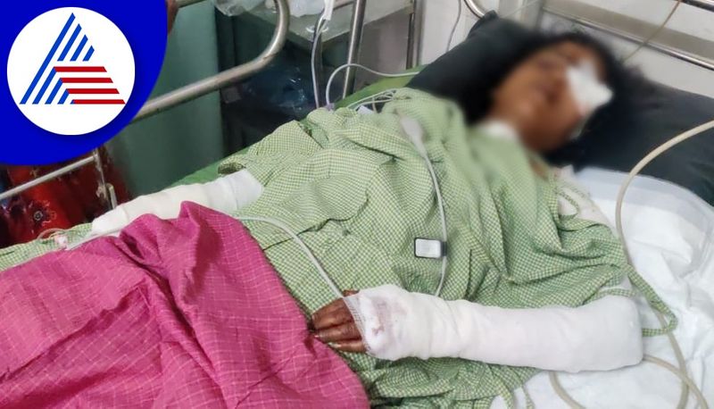 assault on wife by husband barbarically stabbed with a knife in gadag gvd