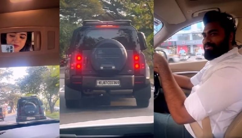 robin radhakrishnan share mammootty vehicle video