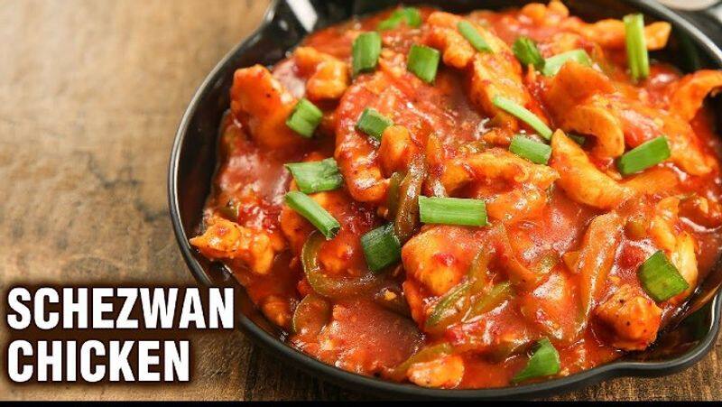 How to cook Schezwan Chicken Gravy in Tamil 