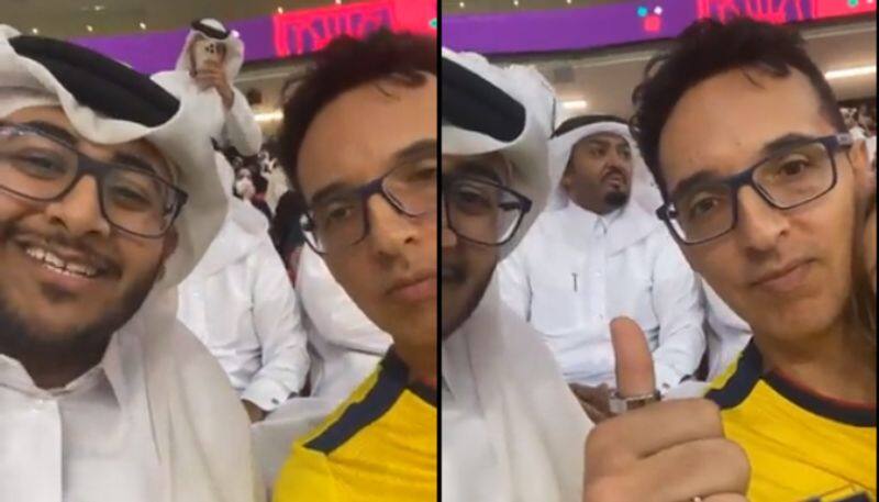 FIFA World Cup 2022 verbal Fan fight in Qatar vs Ecuador match but solved in beautiful way