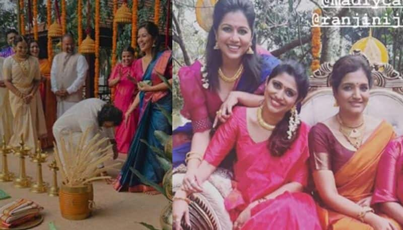 anchor ranjini haridas brother wedding photos