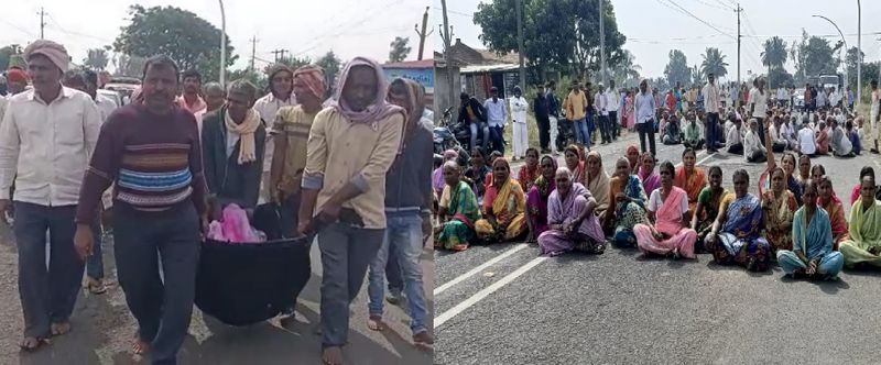 The family blocked the way to the cemetery for land settlement