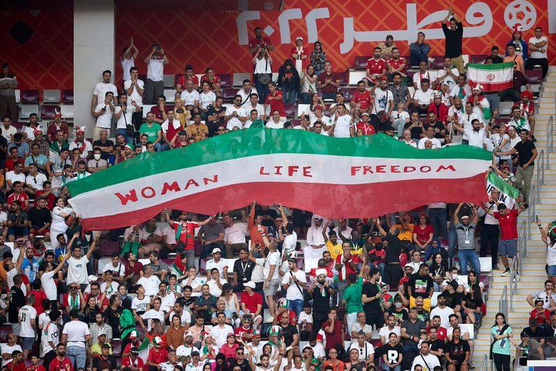 FIFA World Cup 2022: Iran fans protests at World Cup venue for Mahsa Amini